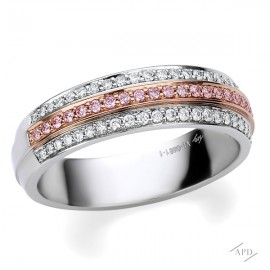 Argyle 3 Row Half Eternity Band