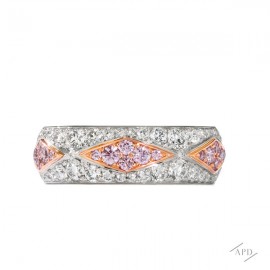 Argyle Motif Diamond Band