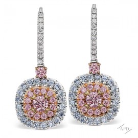 Argyle Blue Classic Halo Earrings