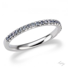 Argyle Blue Diamond French Pave Half Band