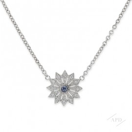Argyle Mini Blue Starburst Necklace