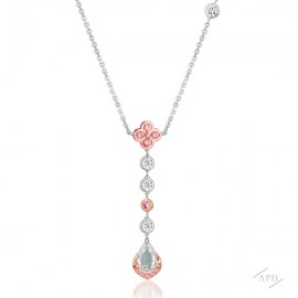 Argyle Sakura Drop Necklace