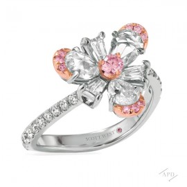 Sakura Flower Accented Ring by Scott Westb