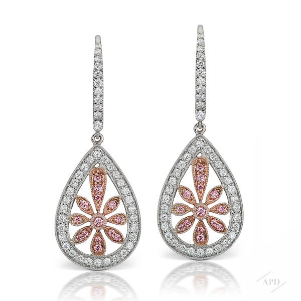 Argyle Floral Drop Earrings