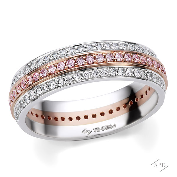 Argyle 3 Row Eternity Band