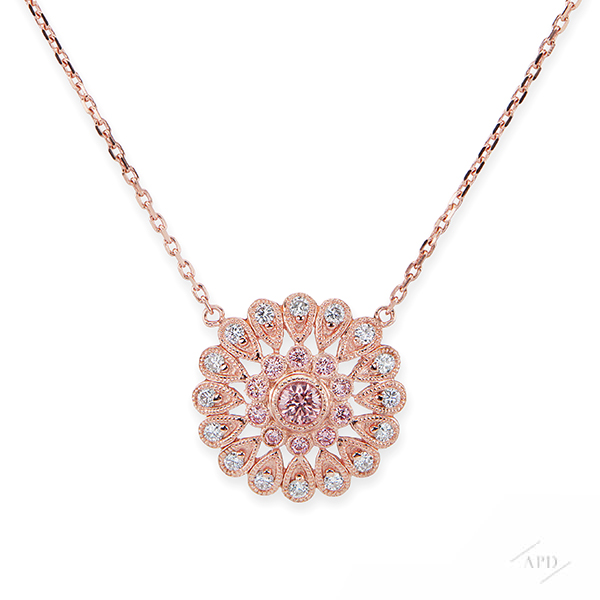 Argyle Pink Gold Starburst Necklace